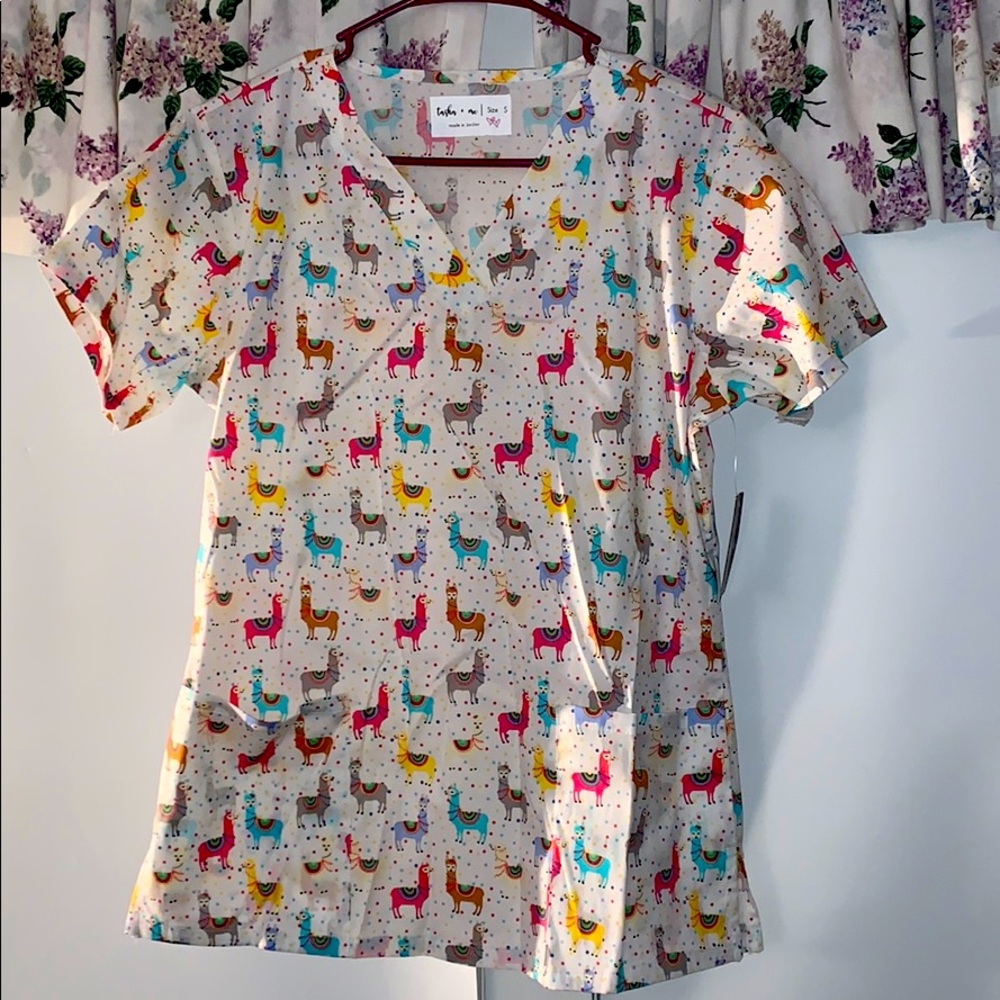 No drama Llama 🦙 nurse/uniform scrub top
